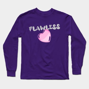 Flawless (pink heart) Long Sleeve T-Shirt